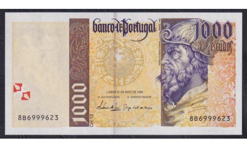 Португалия 1000 эскудо 21.05.1998 (PORTUGAL 1000 Escudos 21.05.1998) P188c(11) : UNC
