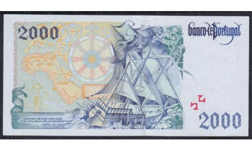 Португалия 2000 эскудо 07.11.2000 (PORTUGAL 2000 Escudos 07.11.2000) P 189d(1) : UNC