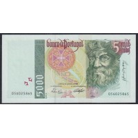 Португалия 5000 эскудо 05.01.1995 (PORTUGAL 5000 Escudos 1995) P 190a(1) : UNC
