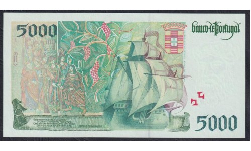 Португалия 5000 эскудо 05.01.1995 (PORTUGAL 5000 Escudos 1995) P 190a(1) : UNC