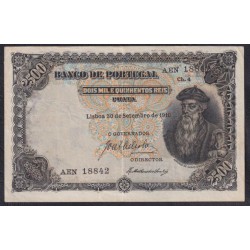 Португалия 2.500 Рейс 30.09.1910 года (PORTUGAL 2.500 Reis 30.09.1910) P 107: VF/XF