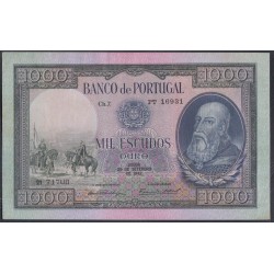 Португалия 1000 эскудо 1942г. (PORTUGAL 1000 Escudos 1942) P156(6): aUNC