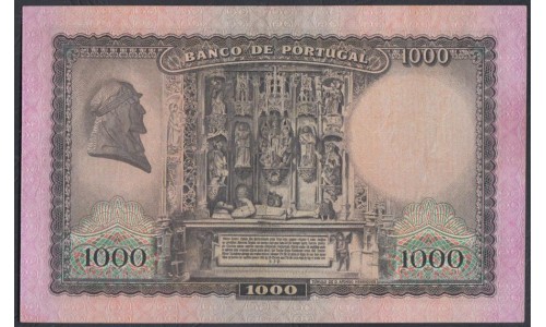 Португалия 1000 эскудо 1942г. (PORTUGAL 1000 Escudos 1942) P156(6): aUNC