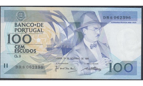 Португалия 100 эскудо 1988 (PORTUGAL 100 Escudos 1988) P 179f(4): UNC