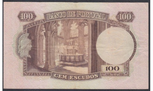 Португалия 100 эскудо 1957 г. (PORTUGAL 100 Escudos 1957) P159: VF