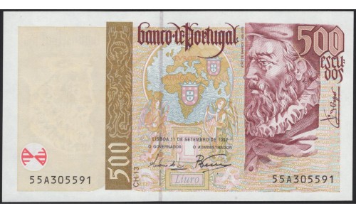 Португалия 500 эскудо 1997 (PORTUGAL 500 Escudos 1997) P 187а(4) : UNC