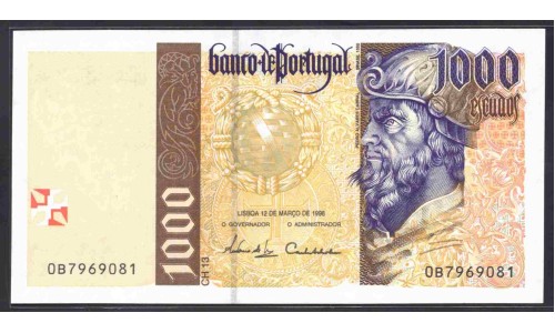 Португалия 1000 эскудо 1998 (PORTUGAL 1000 Escudos 1998) P188c(6) : UNC