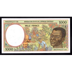 Габон 1000 франков ND (1993 - 2000 г.) (Gabonaise 1000 francs ND (1993 - 2000g.)) P402L:Unc