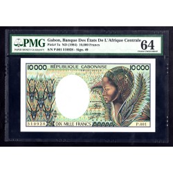 Габон 10000 франков ND (1984 год) (Gabonaise 10000 francs ND (1984g.)) P7a PMG64