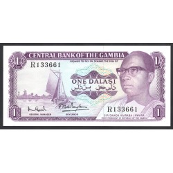 Гамбия 1 даласи ND (1971 - 87 г.г.) (Gambia 1 dalasi ND (1971 - 87g.)) P4f:Unc