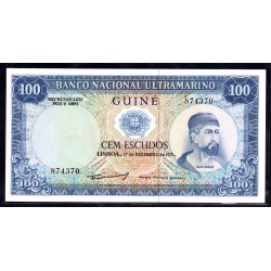 Гвинея 100 эскудо 1971 год (GUINEE 100 escudos 1971) P 45a(2): UNC