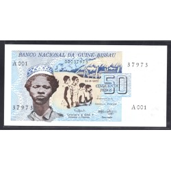 Гвинея - Биссау 50 песо 1975 (GUINE-BISSAU 50 pesos 1975) P 1 : UNC