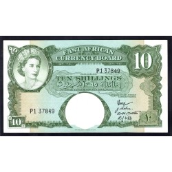 Британская Восточная Африка 10 шиллингов ND (1958-60 год) (EASTAFRICAN CURRENCY BOARD 10 shillings ND(1958-60 g.)) P38:Unc