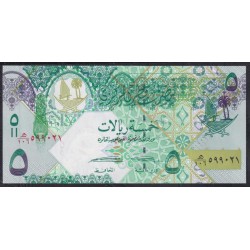 Катар 5 риалов б/д (2008 г.) (Qatar 5 riyals ND (2008)) P29(2): UNC