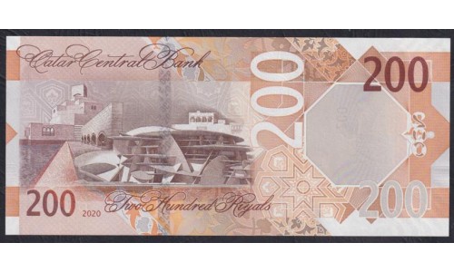 Катар 200 риалов 2020 (Qatar 200 riyals 2020) P W37(1): UNC