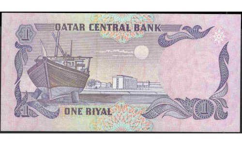 Катар 1 риал б/д (1996 г.) (Qatar 1 riyal ND (1996 year)) P14a:Unc