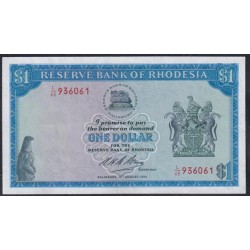 Родезия 1 доллар 1974 (RHODESIA 1 dollar 1974) P 30i: XF/aUNC