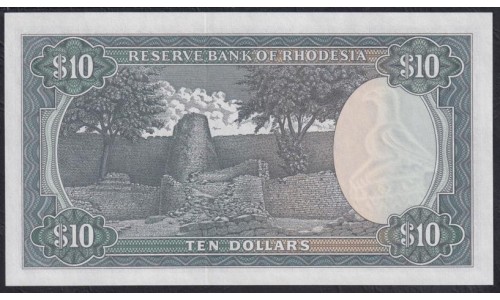Родезия 10 долларов 1979 (RHODESIA 10 dollars 1979) P 41а: UNC 