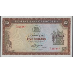 Родезия 5 долларов 1979 (RHODESIA 5 dollars 1979) P 40a : UNC-