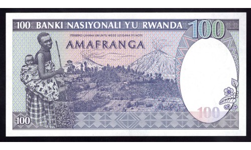 Руанда 100 франков 1982 г. (RWANDA 100 francs 1982) P 18: UNC
