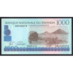 Руанда 1000 франков 1998 года (RWANDA 1000 francs 1998) P 27b: UNC