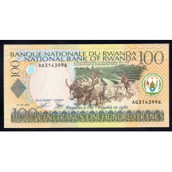 Руанда 100 франков 2003 г. (RWANDA 100 francs 2003) P 29b: UNC