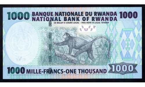 Руанда 1000 франков 2008 г. (RWANDA 1000 francs 2008) P 35: UNC