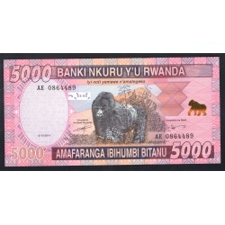 Руанда 5000 франков 2014 г. (RWANDA 5000 francs 2014) P 41: UNC