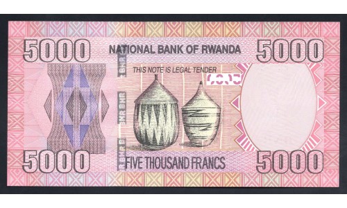 Руанда 5000 франков 2014 г. (RWANDA 5000 francs 2014) P 41: UNC