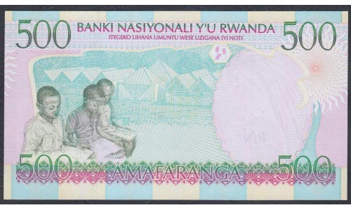 Руанда 500 франков 1998 г. (RWANDA 500 francs 1998) P 26a: UNC