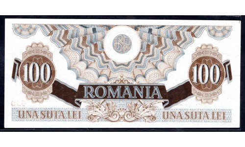 Румыния 100 лей 1947 г. (ROMANIA 100 Lei 1947) P 67: UNC