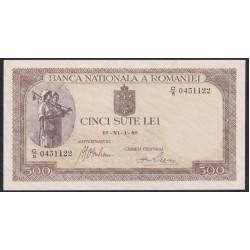 Румыния 500 лей 19-XI-1-40 г. (ROMANIA 500 Lei 19-XI-1-40) P51: UNC