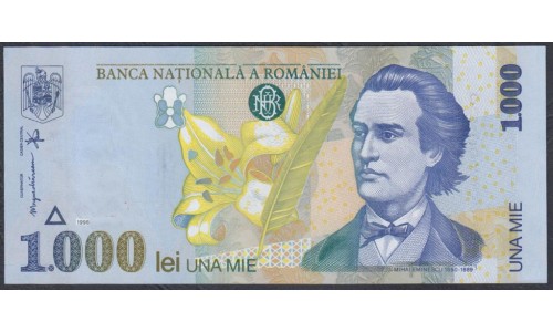 Румыния 1000 лей 1998 г. (ROMANIA 1000 Lei 1998) P 106(1): UNC