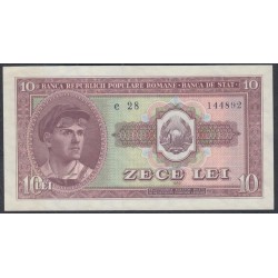 Румыния 10 лей 1952 г. (ROMANIA 10 Lei 1952) P 88: UNC