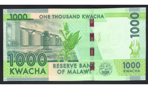 Малави 1000 квача 2013 года (MALAWI 1000 Kwacha 2013) P 62b: UNC