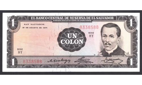 Сальвадор 1 колон 1971 г. (EL SALVADOR 1 Colón 1971) P115а:Unc