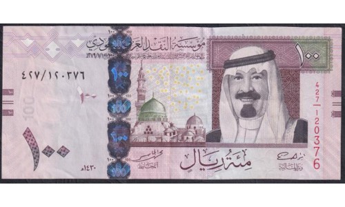 Саудовская Аравия 100 риалов 2009 год (Saudi Arabia 100 riyals 2009 year) P 35b: XF