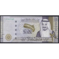Саудовская Аравия 20 риалов 2020 год (Saudi Arabia 20 riyals 2020) P W44: UNC