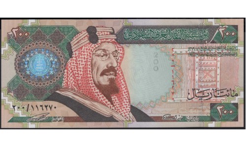 Саудовская Аравия 200 риалов 1999 год (Saudi Arabia 200 riyals 1999 year) P 28 : Unc