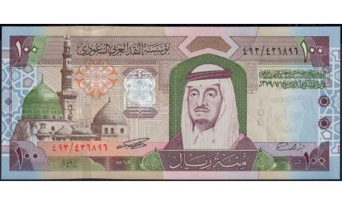 Саудовская Аравия 100 риалов 2003 год (Saudi Arabia 100 riyals 2003 year) P 29 : Unc