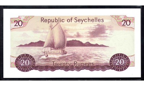 Сейшельские Острова 20 рупий ND (1977 г.) (Seychelles  20 rupees ND (1977) P 20: UNC 