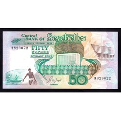 Сейшельские Острова 50 рупий ND (1989 г.) (Seychelles  50 rupees ND (1989)) P 34: UNC 