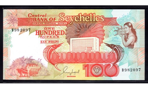 Сейшельские Острова 100 рупий ND (1989 г.) (Seychelles 100 rupees ND (1989)) P 35: UNC 