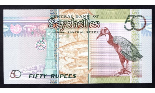 Сейшельские Острова 50 рупий 2011 г. (Seychelles  50 rupees 2011) P 43: UNC 