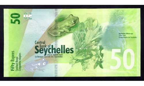 Сейшельские Острова 50 рупий 2016 г. (Seychelles  50 rupees 2016) P 49: UNC 