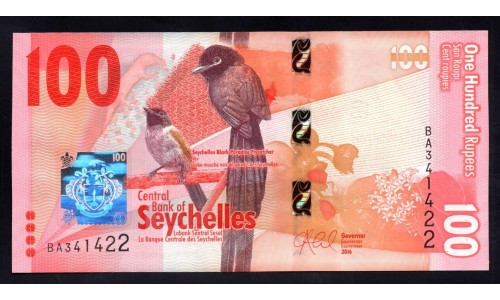 Сейшельские Острова 100 рупий 2016 г. (Seychelles 100 rupees 2016) P 50: UNC