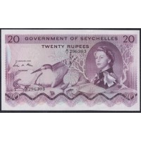 Сейшельские Острова 20 рупий 1974 г. (Seychelles  20 rupees 1974) P 16c: UNC 