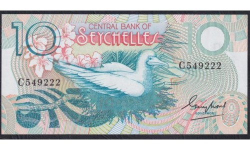 Сейшельские Острова 10 рупий ND (1983 г.) (Seychelles  10 rupees ND (1983) P 28: UNC 