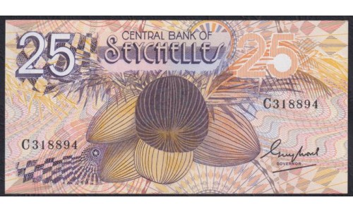 Сейшельские Острова 25 рупий ND (1983 г.) C318894 (Seychelles  25 rupees ND (1983) P 29a: aUNC 