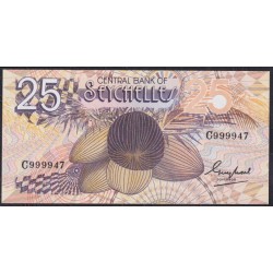 Сейшельские Острова 25 рупий ND (1983 г.) C999947 (Seychelles  25 rupees ND (1983) P 29a: UNC 